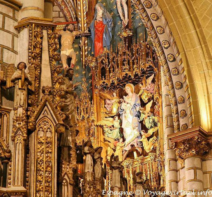Catedral de Toledo, Virgin e anjos coloridos - Espanha