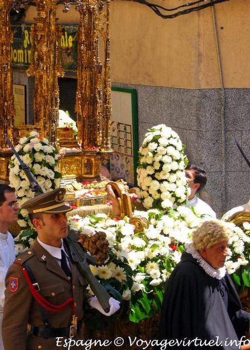 Custodia, ourives ostensório procissão de Corpus Christi em Toledo - Espanha