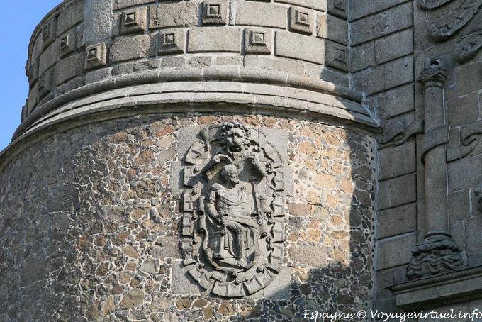 Toledo, esculpindo Porta Nova de Bisagra - Espanha