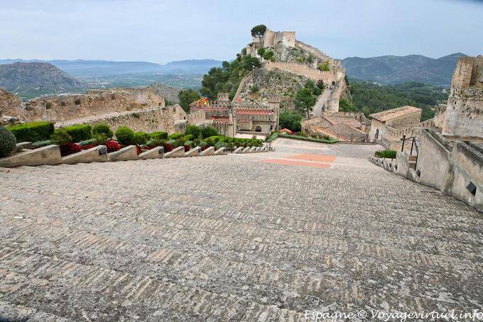 Vista da castillo el Menor, Xativa - Espanha