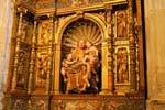 Cuenca, NS Catedral de Gracia, Virgin e medalhas de ouro, Espanha.