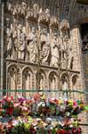 Catedral de Toledo, entrada de close-up, Espanha.