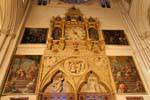 Catedral de Toledo, relógio e pinturas, Espanha.