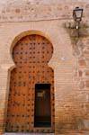 Igreja de San Román, porta mudéjar Stylle, Toledo, Espanha.