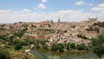 Toledo, vista do Ermita Virgen del Valle, Espanha.