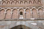 Toledo, Puerta del Sol, detalhes arquitetônicos, Espanha.