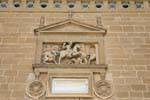 Úbeda, detalhe da fachada do Hospital de Santiago, Espanha.