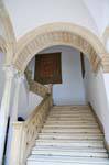 Úbeda, escadas para a Casa de Los Torres, Espanha.
