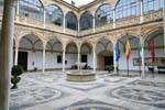 Úbeda, Patio de la Casa de Los Torres, Espanha.