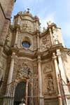 Valencia Catedral de Sainte-Marie, Puerta de Los Hierros, Espanha.