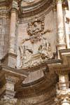 Valencia Catedral, detalhe da Puerta de Los Hierros, Espanha.