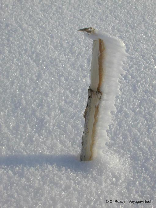Neve, gelo e vento no Haut-Doubs - Franche-Comté, França