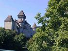 As torres do Château de Cléron, Doubs - Franche-Comté, França.