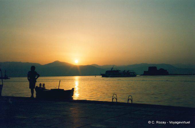 Pôr do sol, Nafplion - Grécia