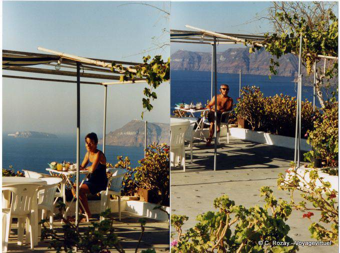 Bons tempos dobrou, Santorini - Grécia