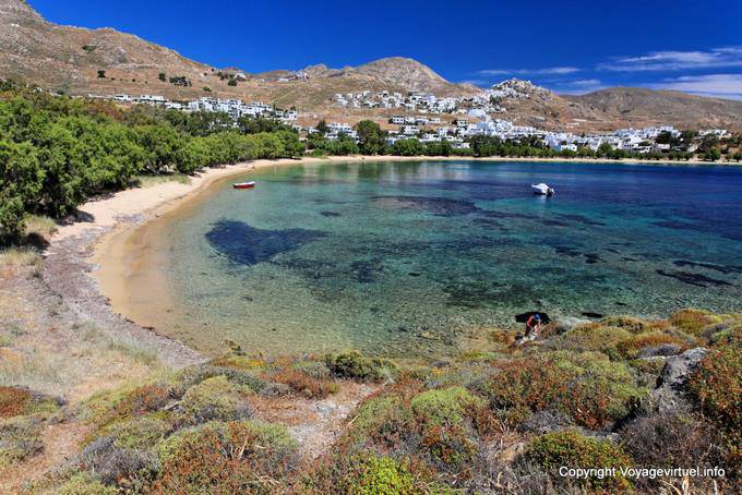 Serifos, Livadakia, vista panorâmica - Grécia