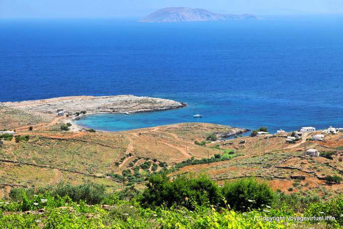 Serifos, Platis Gialos, vista panorâmica - Grécia