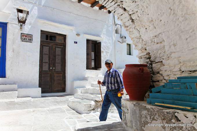 Sifnos, Kastro, antes do café Remezzo - Grécia