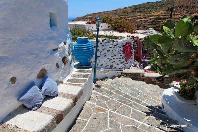 Sifnos, Kastro, estética arquitetônica - Grécia