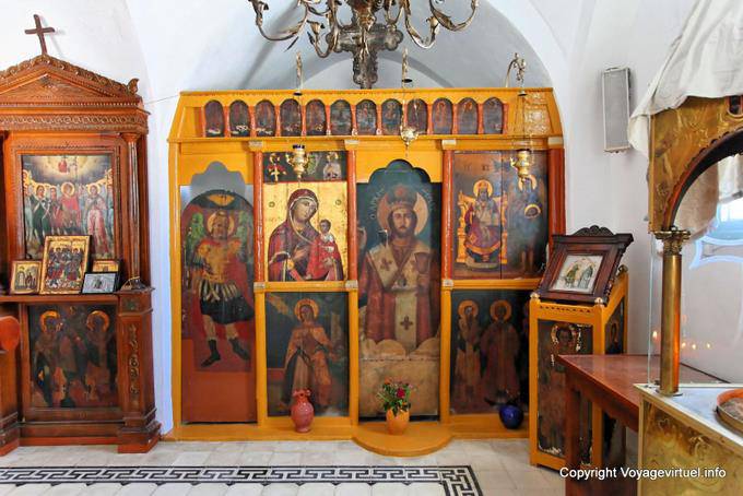 Sifnos, Vathi, ícones da igreja Evangelistria - Grécia