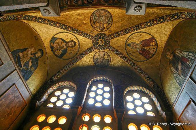 Mosaicos em Mosteiro Osios Loukas - Grécia