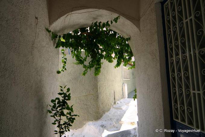 Passagem sob o arco, Poros - Grécia