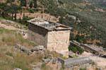 Panorama do Tesouro, Delphi, Grécia.