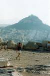 Atenas, com vista para o Monte Lycabettus, Grécia.
