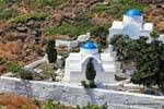 Sifnos, Kastro, Chryssostomos, igreja e cemitério, Grécia.