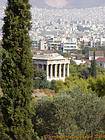 Atenas, vista da cidade e do Templo de Hefesto, Grécia.