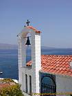 Pequeno campanário, na ilha de Hydra, Grécia.