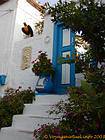 A águia, cristo eo barco, Hydra, Grécia.