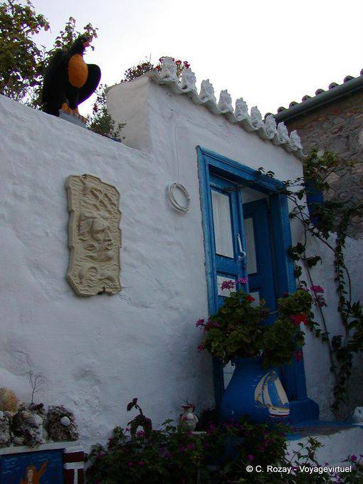 A águia, cristo eo barco, Hydra - Grécia