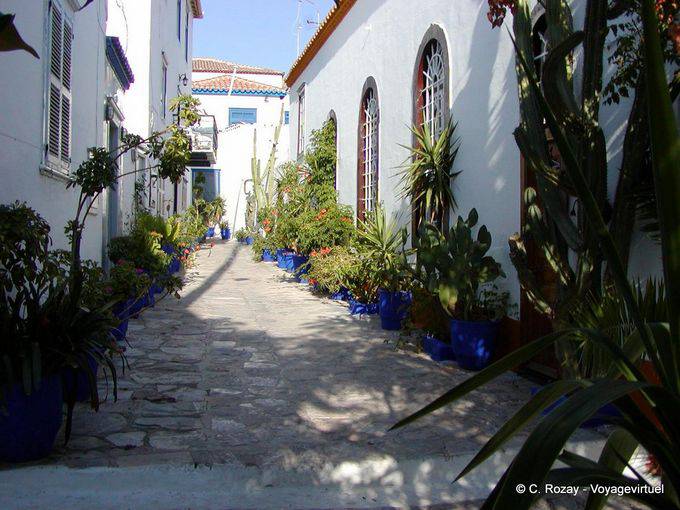 História de potes azuis, Hydra - Grécia