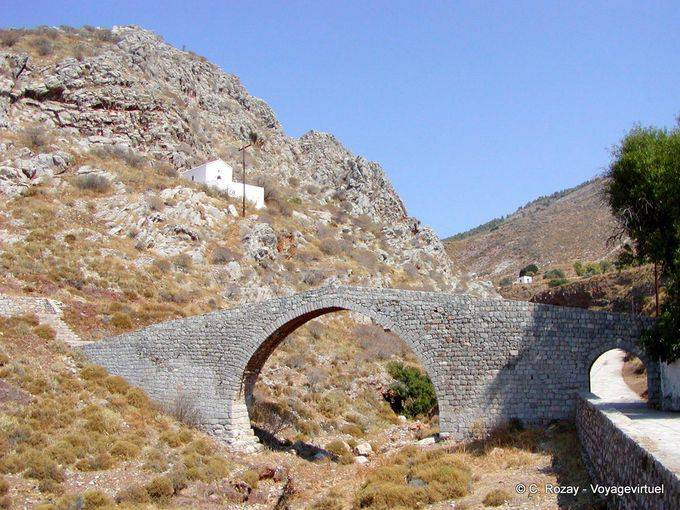 Ponte antiga burro, Hydra - Grécia