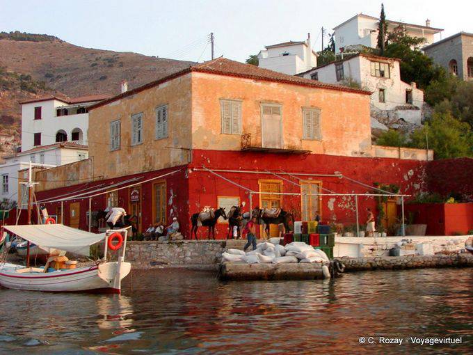 Meios de transporte local de mercadorias, Hydra - Grécia