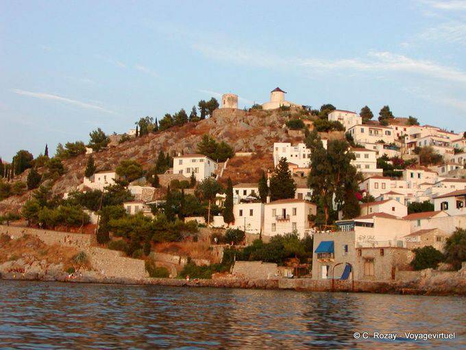 Moinhos de vento na colina, Hydra - Grécia