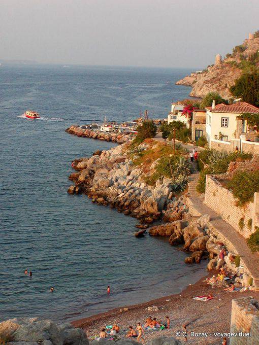 Táxi da água Kaminia, Hydra - Grécia