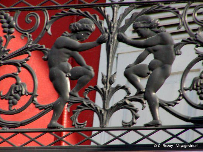 Varanda de detalhe de ferro forjado, Hydra - Grécia