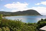 Grand Anse Bay, vistas panorâmicas, Deshaies, Guadalupe.