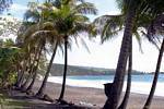 Praia Grande Anse entre Petit-Bourg e Trois-Rivières, Guadalupe.