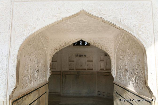 Jaipur Amber Palace Sukh Niwas Chambre De La Mousson - India