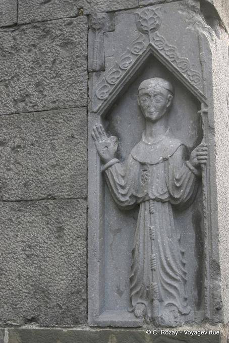 St. Francis estigma, a escultura, a Abadia de Ennis - Irlanda