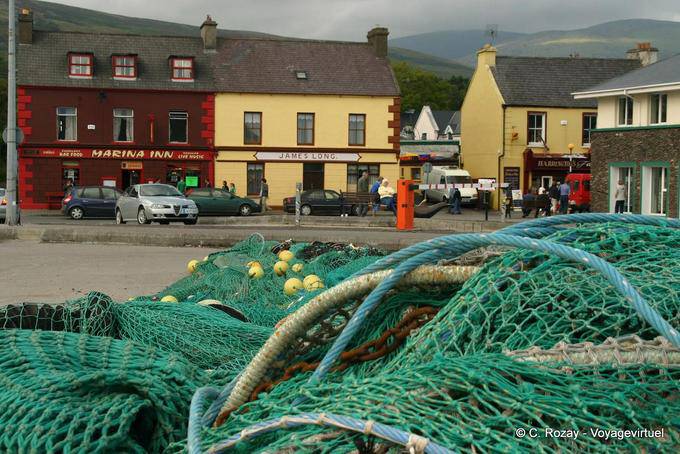 Nets antes do Marina Inn, Dingle - Irlanda