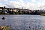 Vista Clifden de Beach Road, Irlanda.