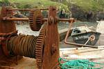 O barco coroa, pier Brandon Creek, Ballycurrane, Dingle, Irlanda.