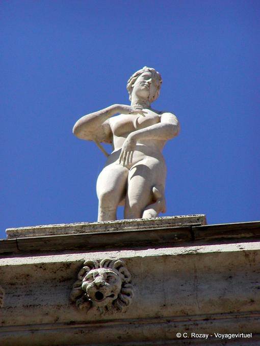 Pedra nua Campidoglio, em Roma - Italia