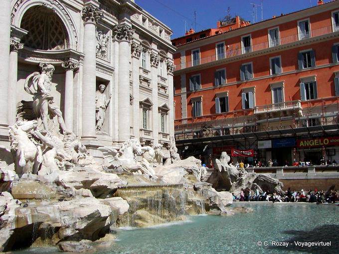 Fonte de Trevi, em Roma - Italia