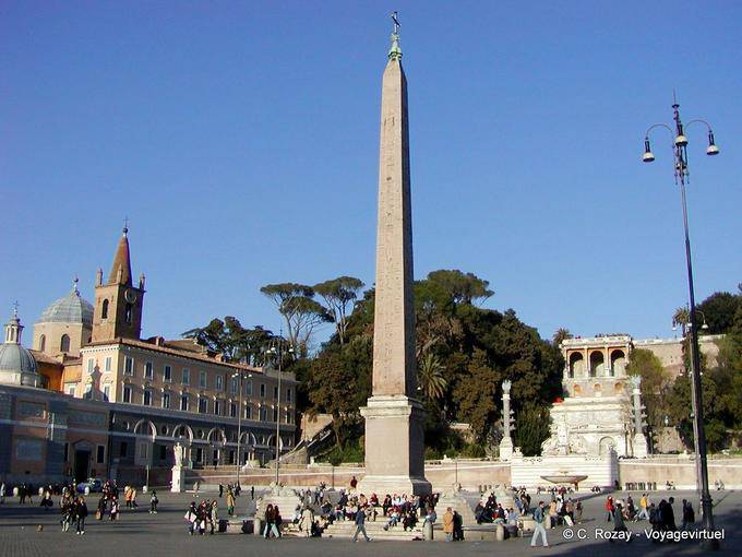 Obelisco, Piazza del Popolo, Roma - Italia