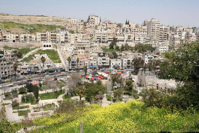 Garden, no coração de Amã, visto a partir da Cidadela de Amã - Jordania
